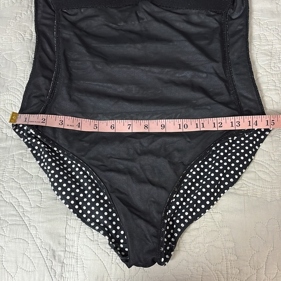 Niptuck Multi Fit Cup One Piece Swimsuit Black White Polka Dot Size 8 - Picture 14 of 16